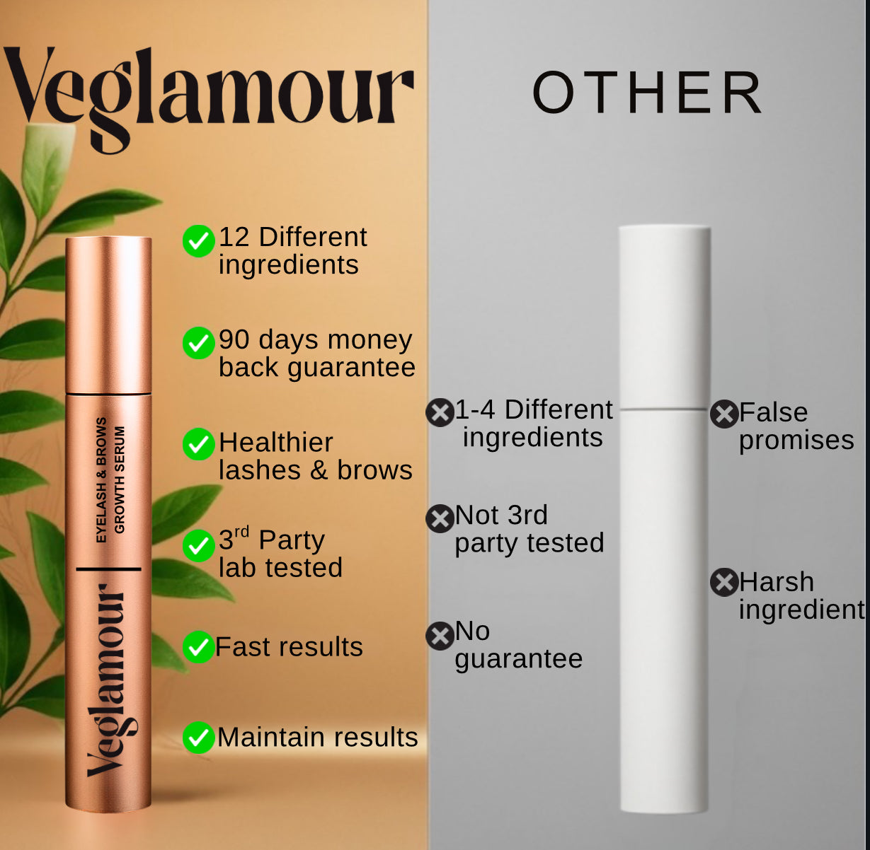 Veglamour-Eyelash & Brows Growth Serum